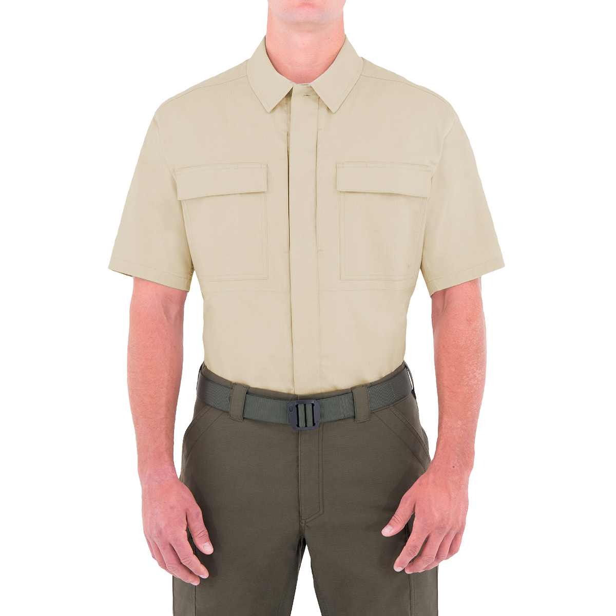 first_tactical_Mens Tactix Series Short Sleeve BDU Shirt_KHAKI_ALL_1